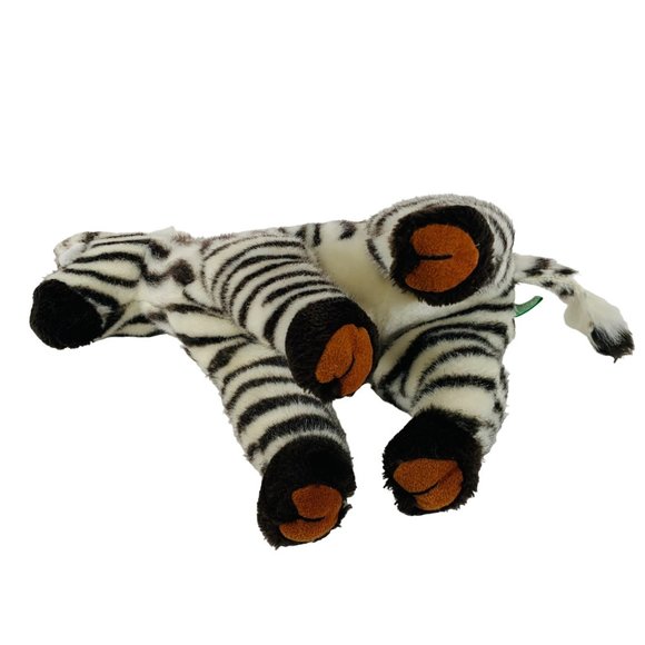 Vintage Applause Zebra Stuffed Jungle Animal Safari Toy 14”x 14”Realistic Zoo - Picture 7 of 10